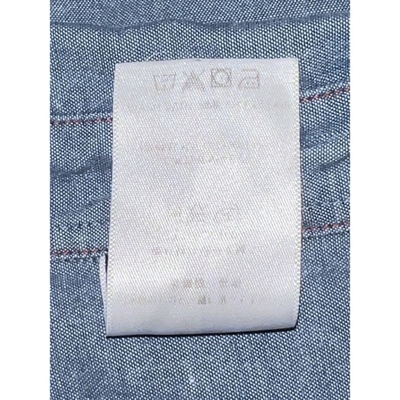 Patagonia Top Organic Cotton Chambray Button Shirt Women's 2 XS Blue Long Sleeve - Picture 8 of 8